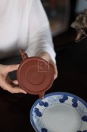 《裙舞》宜興紫砂壺工藝美術(shù)師純手工創(chuàng  )新壺泡茶壺底槽青茶具