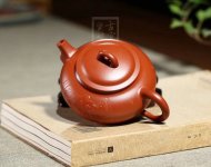 《圓韻壺》宜興創(chuàng  )新壺紫砂工藝美術(shù)師手工大紅袍泡茶壺套壺