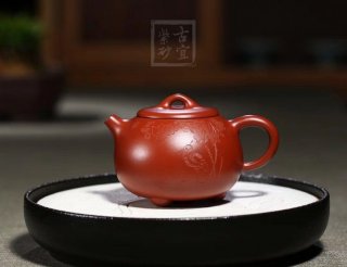 《小圓韻》宜興工藝美術(shù)師手工創(chuàng  )新壺紫砂壺茶壺茶具大紅袍