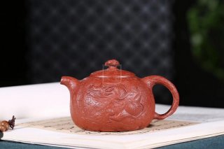 《魚(yú)化龍供春》宜興紫砂壺高級工藝美術(shù)師手工茶壺茶具大紅袍供春