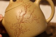 《梅花秦權》宜興紫砂壺助理工藝美術(shù)師純手工本山段茶壺全手工秦權紫砂壺