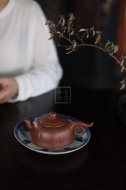 《裙舞》宜興紫砂壺工藝美術(shù)師純手工創(chuàng  )新壺泡茶壺底槽青茶具