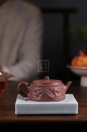 《雙龍石鼓》宜興工藝美術(shù)師手工紫砂壺創(chuàng  )新壺全手工段泥泡茶壺