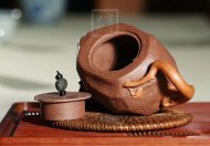 《一葉知秋》宜興紫砂壺工藝美術(shù)師手工段泥創(chuàng  )新壺壺茶具泡茶壺