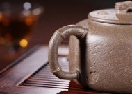 《竹節供春》宜興紫砂壺青段工藝美術(shù)師手工茶壺茶具