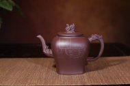 《威震四方》宜興紫砂壺名家工藝美術(shù)師全手工泡茶壺茶具楊國琴老師大廠(chǎng)拼紫泥