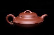 《線(xiàn)圓》宜興紫砂壺朱可心全手工原礦紅泥