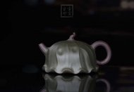 《荷葉》宜興名家紫砂壺工藝美術(shù)師手工民國綠，紫泥功夫茶具茶壺家用
