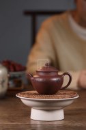 《鏡圓》宜興紫砂壺實(shí)力派名家手工文革紫泥