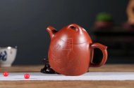 《秦權》宜興紫砂壺工藝美術(shù)師純手工大紅袍中壺茶具泡茶壺秦權