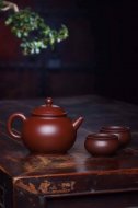 《圓韻》宜興紫砂壺王鎮學(xué)原礦紫朱泥全手工