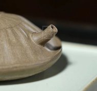 《小蓮蓬》宜興青灰泥工藝美術(shù)師全手工收藏把玩創(chuàng  )新壺茶具