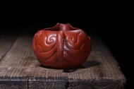 《魚(yú)化龍公道杯》宜興紫砂壺手工大師收藏級茶壺大紅袍料