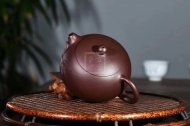 《竹節西施》宜興紫砂壺工藝美術(shù)師純手工紫泥茶壺全手工西施紫砂壺