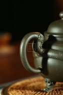 《三足龍泉》宜興紫砂壺工藝美術(shù)師純手工民國綠泡茶壺創(chuàng  )新壺茶具