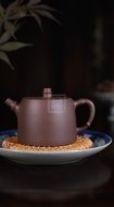 《漢鐸》宜興紫砂壺實(shí)力派藝人純手工紫泥茶壺全手工漢鐸紫砂壺