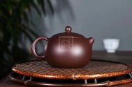 《竹節西施》宜興紫砂壺工藝美術(shù)師純手工紫泥茶壺全手工西施紫砂壺