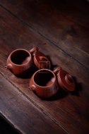 《石瓢套組》宜興實(shí)力派名家手工紅皮龍泡茶壺石瓢茶壺茶具
