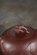 《海豚》工藝美術(shù)師手工家紫泥紫砂壺創(chuàng  )新壺系列收藏茶壺
