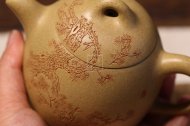 《松樹(shù)秦權》宜興紫砂壺本山段助理工藝美術(shù)師手工壺茶具秦權
