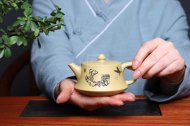 《柱礎》紫砂壺工藝美術(shù)師全手工純制壺稀有本山綠泥