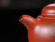 《獅韻》紫砂壺全手工茶壺老師小紅泥，絞泥（段泥、紫泥、綠泥等）壺
