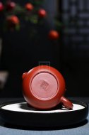 《道洪葫蘆》宜興紫砂壺工藝美術(shù)師手工刻繪大紅袍創(chuàng  )新壺泡茶壺具