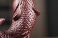 《魚(yú)躍龍門(mén)金魚(yú)》宜興紫泥壺收藏