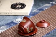 《山水如畫(huà)》宜興紫砂壺全手工朱泥茶具茶壺