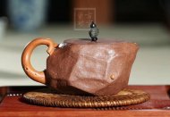 《一葉知秋》宜興紫砂壺工藝美術(shù)師手工段泥創(chuàng  )新壺壺茶具泡茶壺