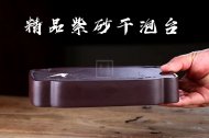 《紫砂壺承/干泡盤(pán)》宜興紫砂壺手工紫泥