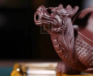 《龜龍壺》宜興正宗紫砂壺名家張偉軍手工高級工藝美術(shù)師功夫泡茶壺茶具紫泥
