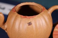 《銀杏壺》宜興紫砂茶壺高級工藝美術(shù)師段泥（配紅泥）創(chuàng  )新壺