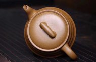 《步步高升》宜興紫砂壺工藝美術(shù)師手工黃金段茶壺