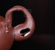 《福祿一生》宜興紫砂壺手工工藝美術(shù)師紫泥壺茶壺創(chuàng  )新壺茶具