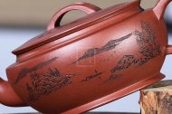 《大蘊漢瓦》宜興紫砂壺工藝美術(shù)師純手工底槽青泡茶壺漢瓦茶具