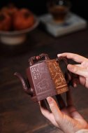 《如意祥龍》宜興紫砂壺創(chuàng  )新壺工藝美術(shù)師手工紫砂壺紫泥泡茶壺茶具
