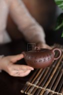 《暗香》宜興紫砂壺創(chuàng  )新壺高級工藝美術(shù)師手工紫泥泡茶壺具