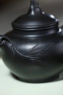 《雅竹》宜興紫砂壺工藝美術(shù)師手工嫣紅朱泥還原燒泡茶壺茶具創(chuàng  )新壺