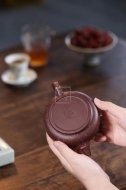 《金砂竹韻》宜興紫砂壺純手工底槽青，段泥泡茶壺