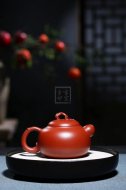 《道洪葫蘆》宜興紫砂壺工藝美術(shù)師手工刻繪大紅袍創(chuàng  )新壺泡茶壺具