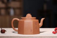 《八方來(lái)財》宜興紫砂壺工藝美術(shù)師手工金降坡泥泡茶壺茶具八方