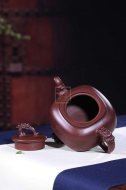 《清心雅逸》宜興紫砂壺工藝美術(shù)師純手工創(chuàng  )新壺泡茶壺底槽青茶具