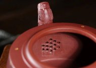 《魚(yú)躍龍門(mén)》宜興紫砂壺高級工藝美術(shù)師手工禮品茶具底槽青