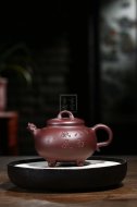 《八面威風(fēng)》宜興紫砂壺工藝美術(shù)師手工紫泥創(chuàng  )新壺
