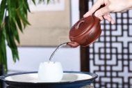 《大蘊漢瓦》宜興紫砂壺工藝美術(shù)師純手工底槽青泡茶壺漢瓦茶具