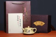 《柱礎》紫砂壺工藝美術(shù)師全手工純制壺稀有本山綠泥