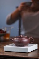 《金砂竹韻》宜興紫砂壺純手工底槽青，段泥泡茶壺