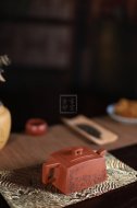 《云卷飛泉》宜興紫砂壺高級工藝美術(shù)師手工降坡泥降坡泥茶壺茶具四方