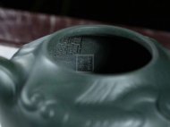 《云龍》宜興紫砂壺高級工藝美術(shù)師手工民國綠泡茶壺魚(yú)化龍茶具